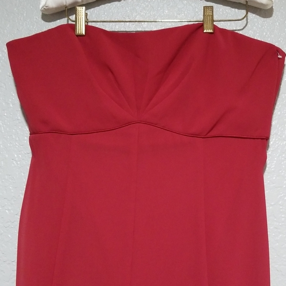 After Six strapless red dress size 14
